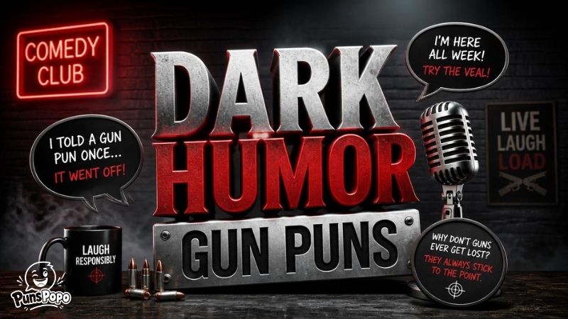 Dark Humor Gun Puns
