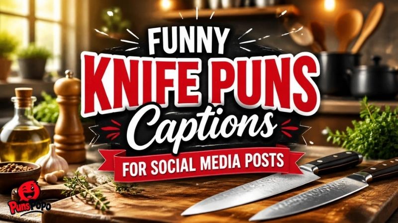 Funny Knife Puns Captions for Social Media Posts