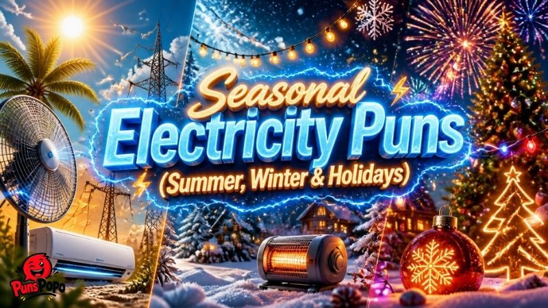 Seasonal Electricity Puns (Summer, Winter & Holidays)