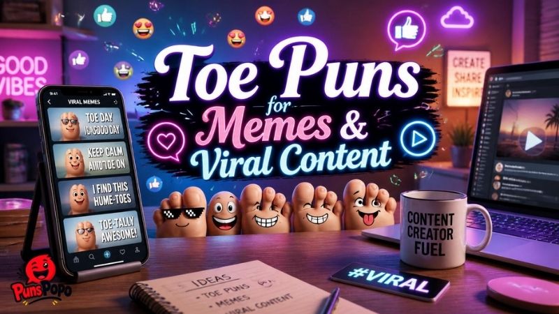 Toe Puns for Memes & Viral Content