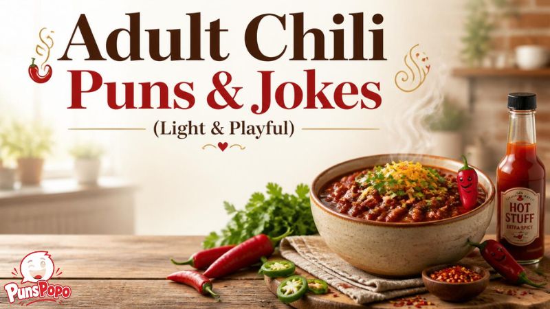 Adult Chili Puns & Jokes (Light & Playful)