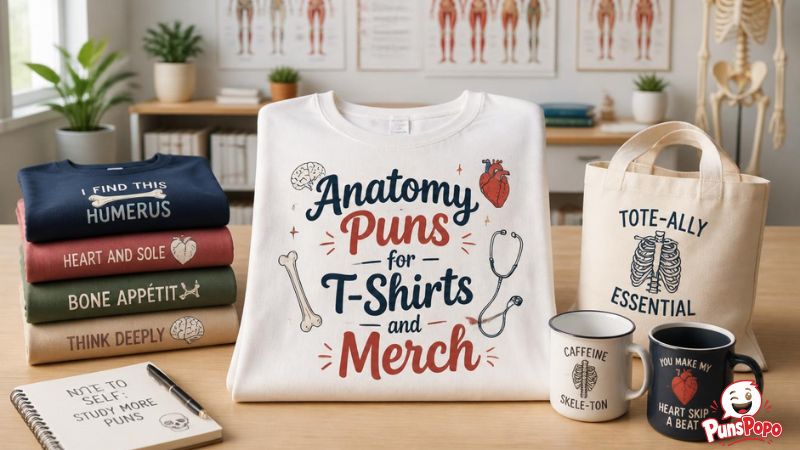 Anatomy Puns for T-Shirts and Merch
