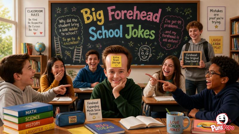 Big Forehead School Jokes