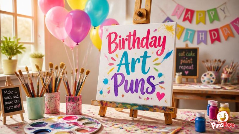 Birthday Art Puns