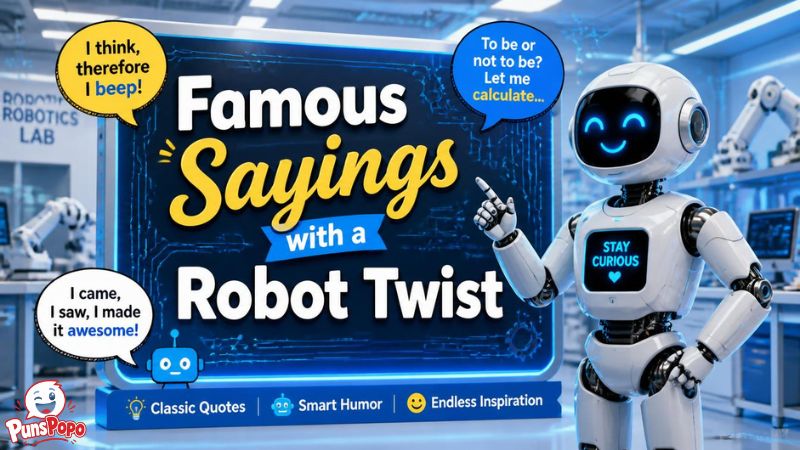 Famous Sayings with a Robot Twist
