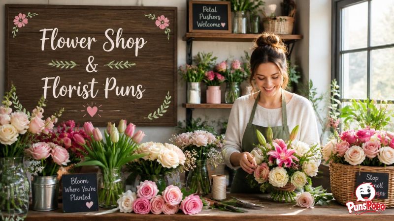 Flower Shop & Florist Puns