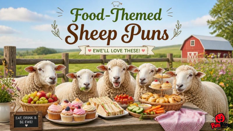 Food-Themed Sheep Puns
