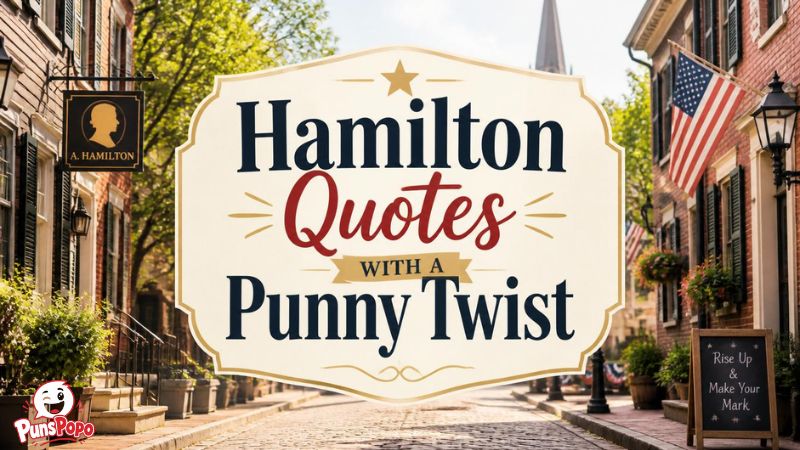 Hamilton Quotes with a Punny Twist