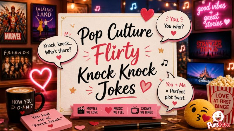 Pop Culture Flirty Knock Knock Jokes