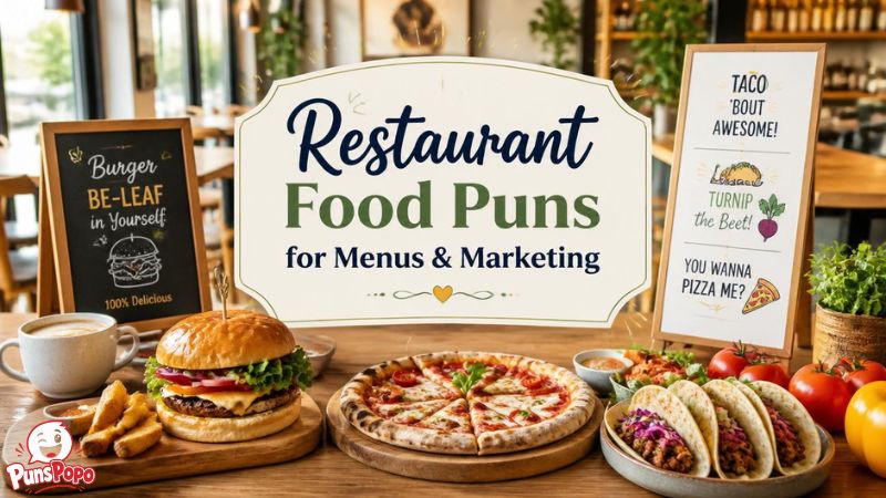 Restaurant Food Puns for Menus & Marketing