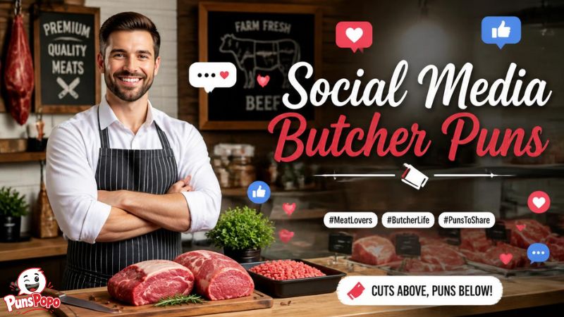 Social Media Butcher Puns