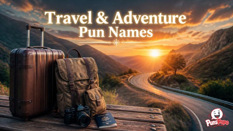Travel & Adventure Pun Names
