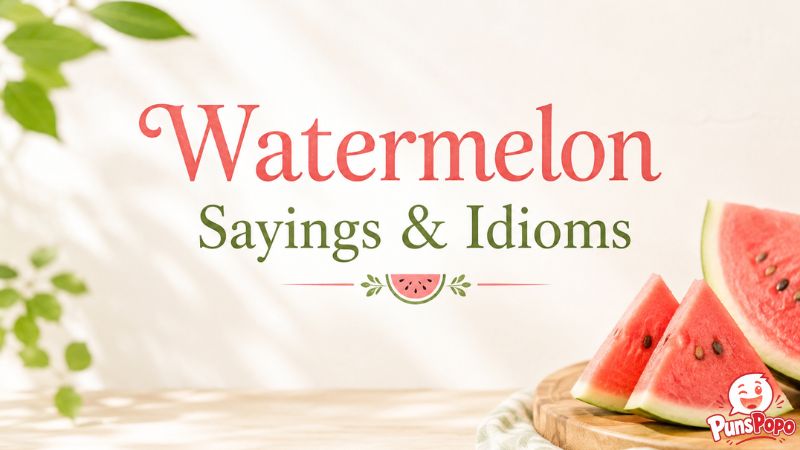 Watermelon Sayings & Idioms