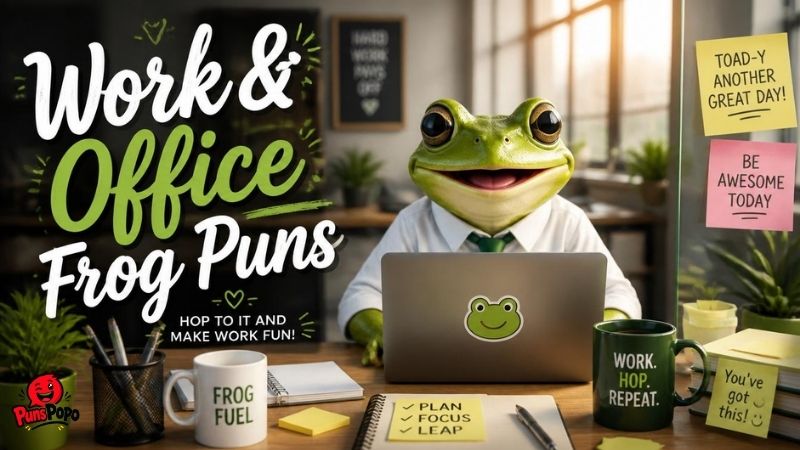 Work & Office Frog Puns