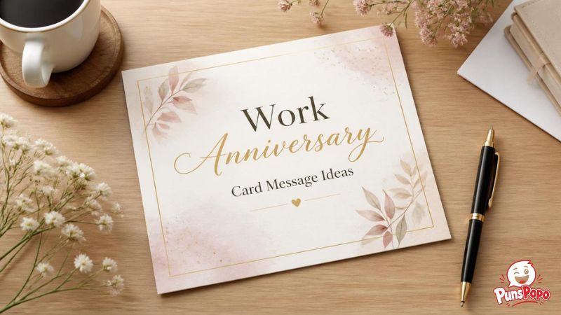 Work Anniversary Card Message Ideas