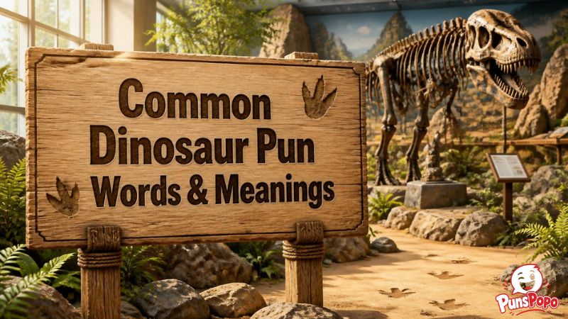 Common Dinosaur Pun Words & Meanings