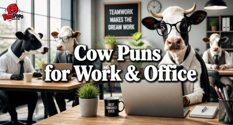 Cow Puns for Work & Office