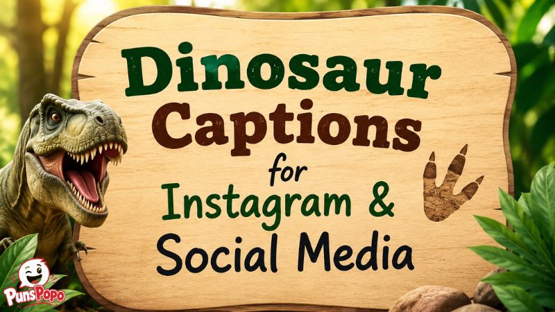 Dinosaur Captions for Instagram & Social Media