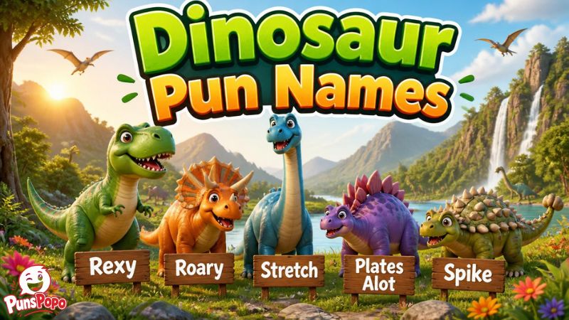 Dinosaur Pun Names