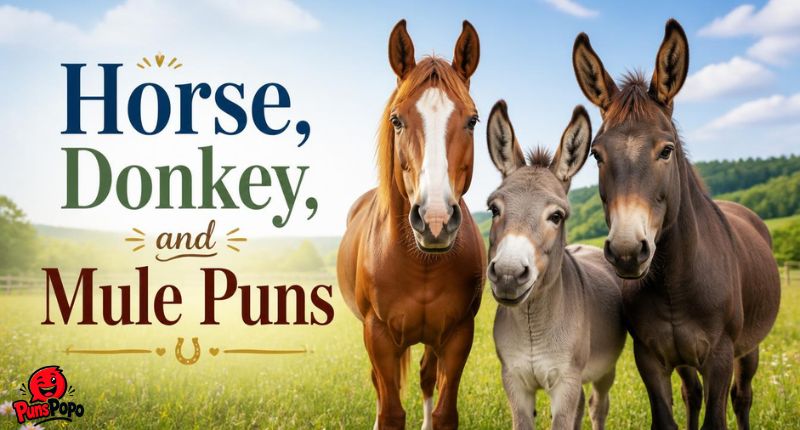 Horse, Donkey, and Mule Puns