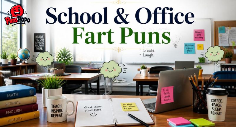 School & Office Fart Puns