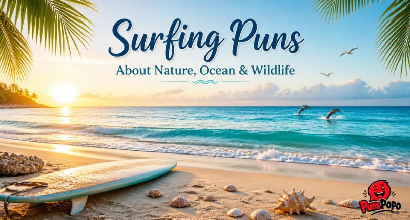 Surfing Puns About Nature, Ocean & Wildlife