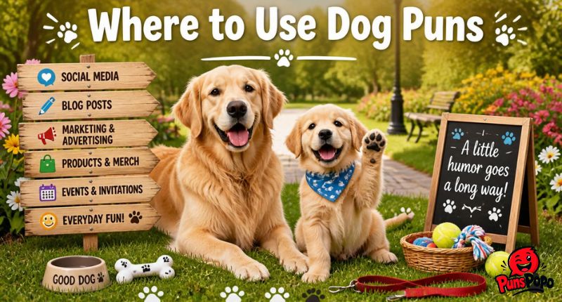 Where to Use Dog Puns