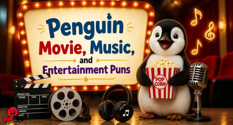 Penguin Movie, Music, and Entertainment Puns
