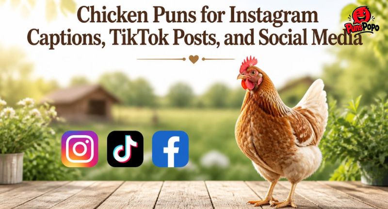 Chicken Puns for Instagram Captions, TikTok Posts, and Social Media