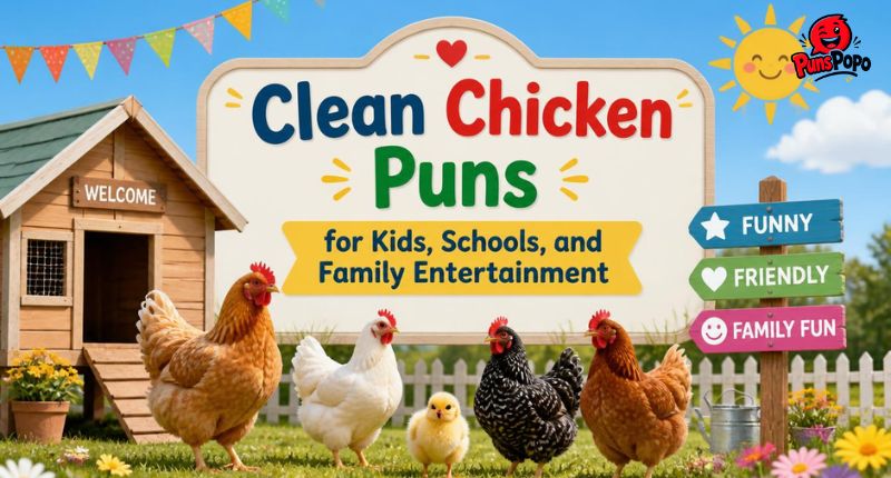 Clean Chicken Puns for Kids, Schools, and Family Entertainment