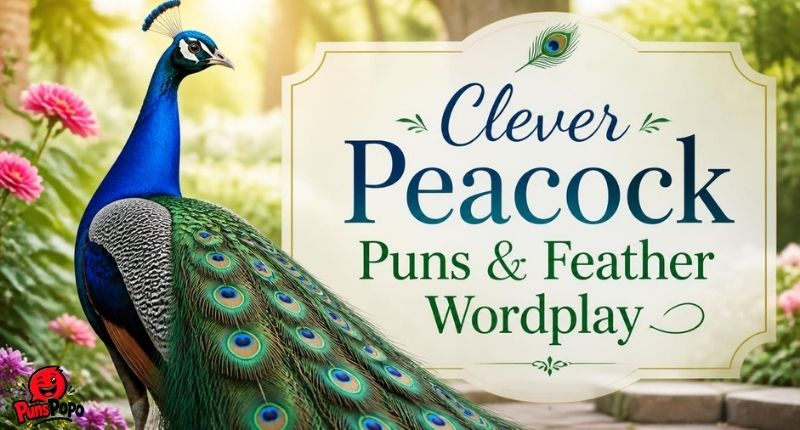 Clever Peacock Puns & Feather Wordplay