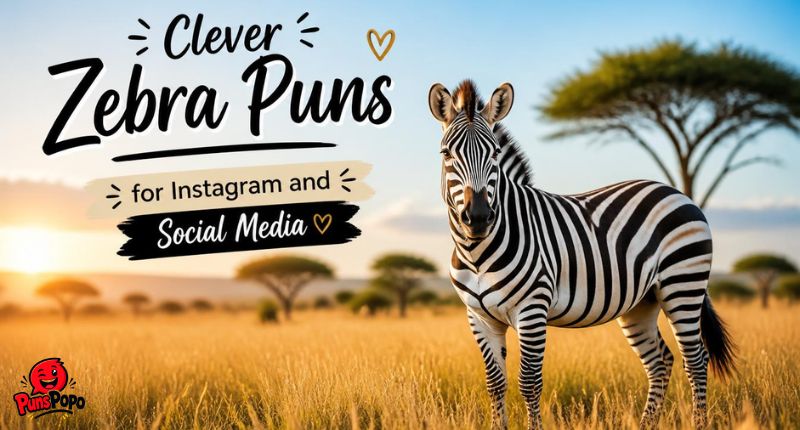 Clever Zebra Puns for Instagram and Social Media