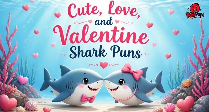 Cute, Love, and Valentine Shark Puns