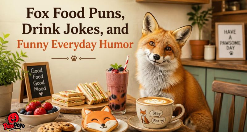 Fox Food Puns, Drink Jokes, and Funny Everyday Humor