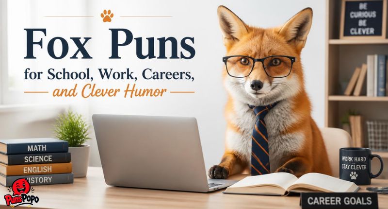 Fox Puns for School, Work, Careers, and Clever Humor