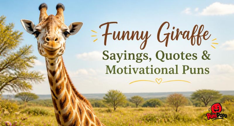 Funny Giraffe Sayings, Quotes & Motivational Puns