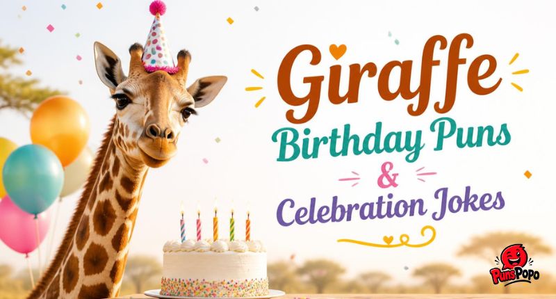 Giraffe Birthday Puns & Celebration Jokes
