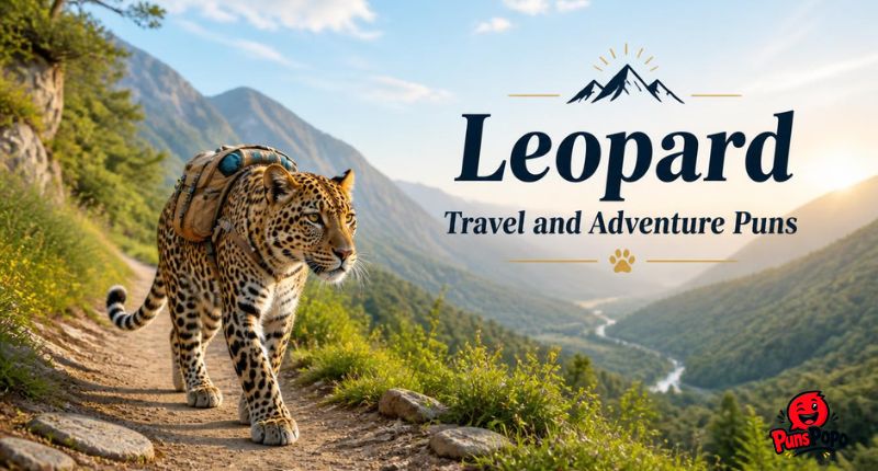 Leopard Travel and Adventure Puns