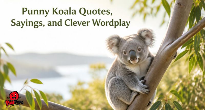 Punny Koala Quotes, Sayings, and Clever Wordplay