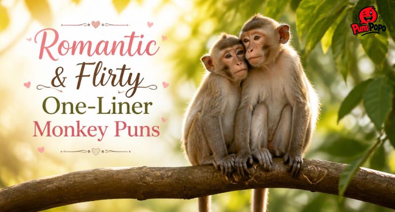 Romantic & Flirty One-Liner Monkey Puns
