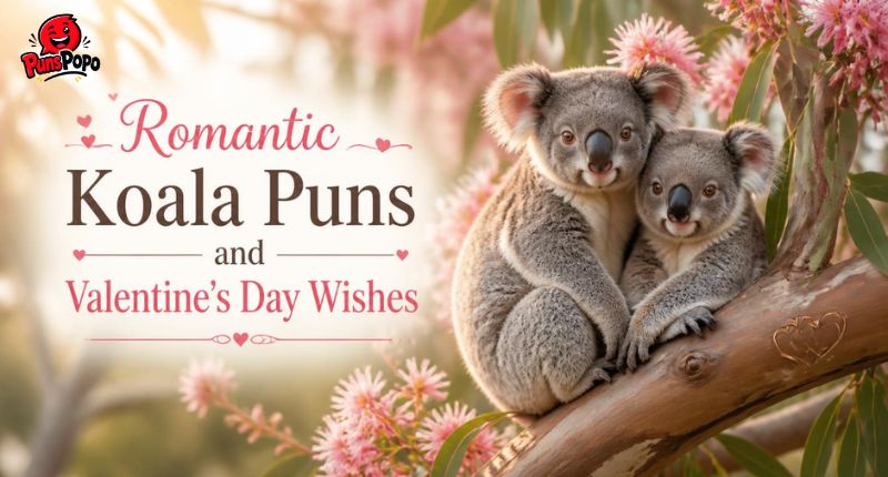 Romantic Koala Puns and Valentine’s Day Wishes