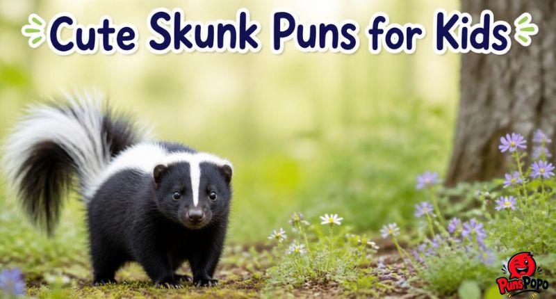 Cute Skunk Puns for Kids