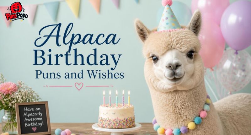 Alpaca Birthday Puns and Wishes