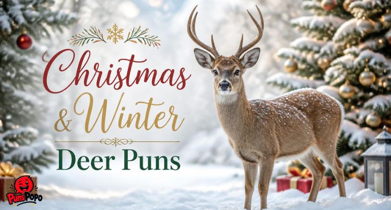 Christmas & Winter Deer Puns