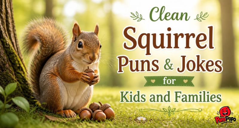 Clean Squirrel Puns & Jokes for Kids and Families