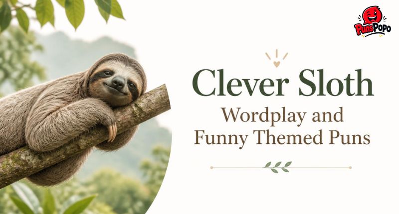 Clever Sloth Wordplay and Funny Themed Puns