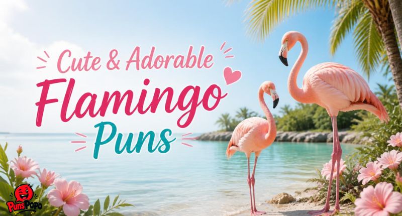 Cute & Adorable Flamingo Puns