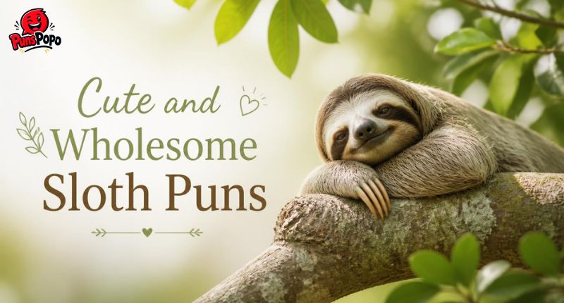 Cute and Wholesome Sloth Puns