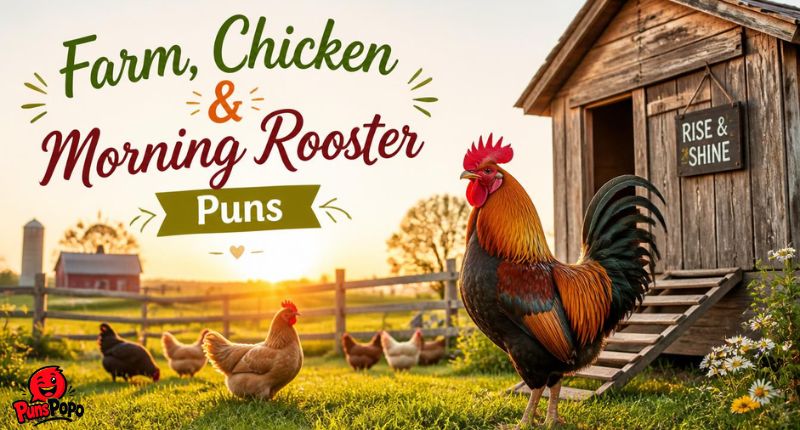 Farm, Chicken & Morning Rooster Puns
