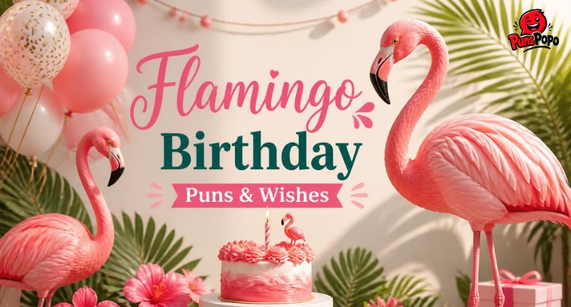 Flamingo Birthday Puns & Wishes